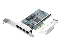Broadcom BCM5719-4P - Nettverksadapter - PCIe 2.1 x4 lav profil - Gigabit Ethernet x 4 - for ThinkPad L15 Gen 4; ThinkStation P3; P360; P520; P520c; P620; P720; P920 4XC1K80847