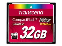 Transcend - Flashminnekort - 32 GB - 800x - CompactFlash TS32GCF800