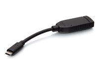 C2G USB C to HDMI Adapter - USB C to HDMI Dongle - 4K 60Hz - M/M - Video adapter - 24 pin USB-C hann til HDMI hunn - 16.4 cm - svart - 4K 60Hz støtte C2G30035