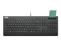 Lenovo Smartcard Wired Keyboard II - Tastatur - USB - Norsk - svart - CRU 4Y41B69377
