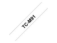 Brother TCM91 - Matt - 9 mm x svart på blank - tape - for P-Touch PT-2000, PT-3000, PT-500, PT-5000, PT-8E TCM91