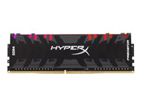 HyperX Predator RGB - DDR4 - sett - 32 GB: 2 x 16 GB - DIMM 288-pin - 3600 MHz / PC4-28800 - CL17 - 1.35 V - ikke-bufret - ikke-ECC - svart HX436C17PB3AK2/32