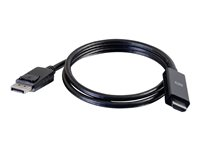 C2G 1.8m DisplayPort Male to HD Male Active Adapter Cable - 4K 60Hz - Adapterkabel - DisplayPort hann til HDMI hann - 1.8 m - svart - aktiv, 4K-støtte 80694
