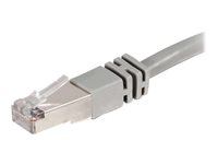 C2G Cat5e Booted Shielded (STP) Network Patch Cable - Koblingskabel - RJ-45 (hann) til RJ-45 (hann) - 4 m - STP - CAT 5e - formstøpt - grå 83753