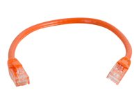 C2G Cat6 Booted Unshielded (UTP) Network Patch Cable - Koblingskabel - RJ-45 (hann) til RJ-45 (hann) - 10 m - UTP - CAT 6 - formstøpt, uten hindringer, flertrådet - oransje 83580