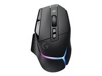 Logitech G G502 X PLUS - Mus - optisk - 11 knapper - trådløs - 2.4 GHz - USB Logitech LIGHTSPEED-mottaker - svart 910-006162