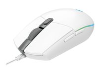 Logitech Gaming Mouse G203 LIGHTSYNC - Mus - optisk - 6 knapper - kablet - USB - hvit 910-005797