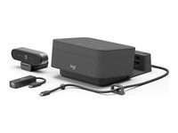 Logitech Logi Dock Focus Room Kit - Videokonferansesett (Logitech BRIO Ultra HD Pro Webcam, Logitech Logi Dock) - Certified for Microsoft Teams 991-000457