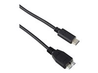 Targus - USB-kabel - 24 pin USB-C (hann) til Micro-USB Type B (hann) - USB 3.0 - 3 A - 1 m - svart - Europa - for Targus 2K, Universal 2k, Universal 4k ACC925EUX