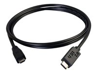 C2G 3m USB 2.0 USB Type C to USB Mini B Cable M/M - USB C Cable Black - USB-kabel - mini-USB type B (hann) til 24 pin USB-C (hann) - USB 2.0 - 3 m - svart 88856