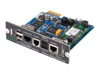APC Network Management Card 2 with Environmental Monitoring, Out of Band Management and Modbus - Adapter for fjernstyrt administrasjon - SmartSlot - 10/100 Ethernet - for P/N: GVX500K1250GS, GVX500K1500GS, GVX750K1250GS, GVX750K1500GS, GVX750K1500HS AP9635