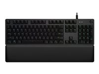 Logitech Gaming G513 - Tastatur - bakgrunnsbelyst - USB - Nordisk - tastsvitsj: GX Brown Tactile - karbon 920-009327