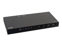 C2G Dual 4K HDMI HDBaseT + VGA, 3.5mm, and RS232 over Cat Switching Extender Box Transmitter to Ultra-Slim Box Receiver - 4K 60Hz - Video/lyd/seriell-forlenger - sender - HDMI, HDBaseT - over CAT 5e/6/6a/7 - opp til 70 m C2G30027