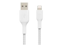 Belkin BOOST CHARGE - Lightning-kabel - Lightning hann til USB hann - 15 cm - hvit CAA002BT0MWH