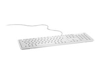 Dell KB216 - Tastatur - USB - QWERTY - US International - hvit - for Latitude 34XX, 35XX, 5320, 5520; OptiPlex 7770; Precision 3440; Vostro 3681, 3888, 39XX 580-ADGM