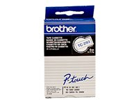 Brother - Hvit, blå - Rull (0,9 cm x 7,7 m) 1 stk skriverteip - for P-Touch PT-15, PT-20, PT-2000, PT-3000, PT-500, PT-5000, PT-6, PT-8, PT-8E TC293