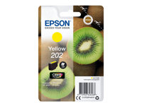 Epson 202 - 4.1 ml - gul - original - blekkpatron - for Expression Premium XP-6000, XP-6005, XP-6100, XP-6105 C13T02F44010
