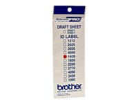 Brother ID1438 - 14 x 38 mm 12 etikett(er) stempel-ID-etiketter - for StampCreator PRO SC-2000, PRO SC-2000USB ID1438