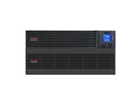 APC Easy UPS SRV SRV10KRILRK - UPS (kan monteres i rack) - AC 220-240 V - 10000 watt - 10000 VA - enkeltfase - USB, RS-232 - utgangskontakter: 1 - 2U - med Rail Kit, External Battery Pack SRV10KRILRK