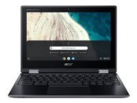 Acer Chromebook Spin 511 R752TN - Flippdesign - Intel Celeron N4020 / 1.1 GHz - Chrome OS - UHD Graphics 600 - 4 GB RAM - 32 GB eMMC - 11.6" AHVA berøringsskjerm 1366 x 768 (HD) - Wi-Fi 5 - skifersvart - kbd: Nordisk NX.AUQED.001