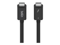 Belkin CONNECT - Thunderbolt-kabel - 24 pin USB-C (hann) reversibel til 24 pin USB-C (hann) reversibel - Thunderbolt 4 - 2 m - aktiv, USB Power Delivery (100 W) - for P/N: INC006TTSGY INZ002BT2MBK