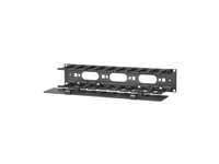 APC Horizontal Cable Manager Single-Sided with Cover - Rack-kabelføringssett - svart - 2U - 19" - for Smart-UPS X 3000VA Short Depth Tower/Rack LCD AR8600A