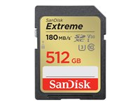 SanDisk Extreme - Flashminnekort - 512 GB - Video Class V30 / UHS-I U3 / Class10 - SDXC UHS-I SDSDXVV-512G-GNCIN