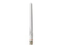 Cisco Aironet Dual-band Self-identifying - Antenne - dipol - Wi-Fi - 2 dBi (for 2,4 GHz), 4 dBi (for 5 GHz) - innendørs - hvit - for Catalyst 9120AXE, 9120AXP AIR-ANT2524DW-RS=