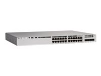 Cisco Catalyst 9200L - Network Essentials - switch - L3 - 24 x 10/100/1000 (PoE+) + 4 x 10 Gigabit SFP+ (opplenke) - rackmonterbar - PoE+ (740 W) - oppusset C9200L-24P-4X-E-RF