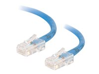 C2G Cat5e Non-Booted Unshielded (UTP) Network Patch Cable - Koblingskabel - RJ-45 (hann) til RJ-45 (hann) - 1 m - UTP - CAT 5e - flertrådet, uniboot - blå 83021