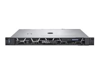 Dell PowerEdge R250 - Server - rackmonterbar - 1U - 1-veis - 1 x Xeon E-2334 / 3.4 GHz - RAM 16 GB - SATA - hot-swap 3.5" brønn(er) - HDD 2 TB - ingen grafikk - GigE - uten OS - monitor: ingen - svart - BTP - med 3 Years Basic Onsite TGK8C
