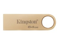 Kingston DataTraveler SE9 G3 - USB-flashstasjon - 64 GB - USB 3.2 Gen 1 - gull DTSE9G3/64GB