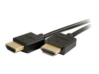 C2G 3ft 4K HDMI Cable - Ultra Flexible Cable with Low Profile Connectors - HDMI-kabel - HDMI hann til HDMI hann - 91.4 cm - dobbeltisolert - svart 41363