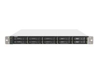 QNAP TS-h1090FU - NAS-server - 10 brønner - kan monteres i rack - SATA 6Gb/s / PCIe (NVMe) / U.2 - RAID RAID 0, 1, 5, 6, 10, 50, JBOD, 60 - RAM 64 GB - 25 Gigabit Ethernet / 2.5 Gigabit Ethernet - iSCSI støtte - 1U TS-H1090FU-7232P-64G