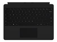 Microsoft Surface Pro Keyboard - Tastatur - med styrepute - bakbelysning - Nordisk - svart - kommersiell - for Surface Pro X QJX-00009