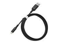 OtterBox Standard - Lightning-kabel - Lightning hann til USB hann - 2 m - svart 78-52630