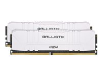 Ballistix - DDR4 - sett - 32 GB: 2 x 16 GB - DIMM 288-pin - 2666 MHz / PC4-21300 - CL16 - 1.2 V - ikke-bufret - ikke-ECC - hvit BL2K16G26C16U4W