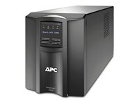 APC Smart-UPS 1000VA LCD - UPS - AC 120 V - 700 watt - 1000 VA - USB - utgangskontakter: 8 - 0U - svart - med APC SmartConnect SMT1000C