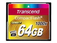 Transcend Ultimate - Flashminnekort - 64 GB - 1000x - CompactFlash TS64GCF1000