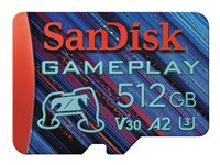 SanDisk GamePlay - Flashminnekort - 512 GB - A2 / Video Class V30 / UHS-I U3 - microSDXC UHS-I SDSQXAV-512G-GN6XN