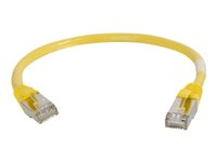 C2G Cat5e Booted Shielded (STP) Network Patch Cable - Koblingskabel - RJ-45 (hann) til RJ-45 (hann) - 1 m - STP - CAT 5e - formstøpt - gul 83810