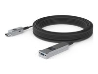 Huddly - USB-forlengelseskabel - USB-type A (hann) til USB-type A (hunn) - USB 3.0 - 5 V - 900 mA - 15 m - Active Optical Cable (AOC) - svart 7090043790436