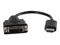 C2G HDMI to Single Link DVI-D Adapter Converter Dongle - Video adapter - enkeltlenke - DVI-D hunn til HDMI hann - 20.3 cm - dobbeltisolert - svart 80502