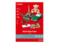 Canon MP-101 - A3 (297 x 420 mm) - 170 g/m² - 40 ark fotopapir - for i6500, 9100, 9950; PIXMA iX7000; S6300, 9000 7981A008