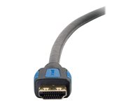 C2G 6ft HDMI Cable with Gripping Connectors - High Speed 4K HDMI Cable - 4K 60Hz - M/M - HDMI-kabel med Ethernet - HDMI hann til HDMI hann - 1.83 m - dobbeltisolert - svart - 4K-støtte 29677