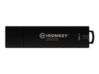 Kingston IronKey D500S - USB-flashstasjon - kryptert - 128 GB - USB 3.2 Gen 1 - TAA-samsvar IKD500S/128GB