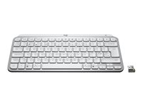 Logitech MX Keys Mini for Business - Tastatur - bakbelysning - trådløs - Bluetooth LE - QWERTY - Pan Nordic - blekgrå 920-010605