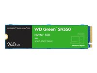 WD Green SN350 NVMe SSD WDS240G2G0C - SSD - 240 GB - intern - M.2 2280 - PCIe 3.0 x4 (NVMe) WDS240G2G0C