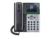 Poly Edge E320 - VoIP-telefon - med Bluetooth-grensesnitt - treveis anropskapasitet - SIP - svart 82M88AA