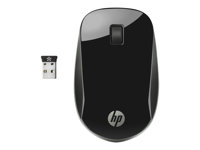 HP Z4000 - Mus - høyre- og venstrehåndet - optisk - 3 knapper - trådløs - 2.4 GHz - USB trådløs mottaker - svart - for Pavilion 24, 27, 590, 595, TP01 H5N61AA#ABB